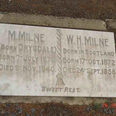 MILNE W.H. 1872-1956 &amp;  M. DRYSDALE 1875-1940