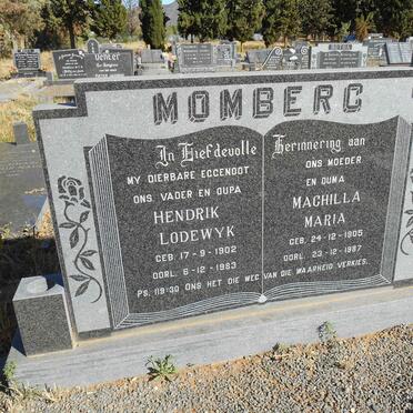 MOMBERG Hendrik Lodewyk 1902-1983 &amp; Machilla Maria 1905-1987