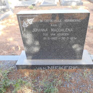 NIEKERK Johanna Magdalena, van nee VAN HEERDEN 1922-1974
