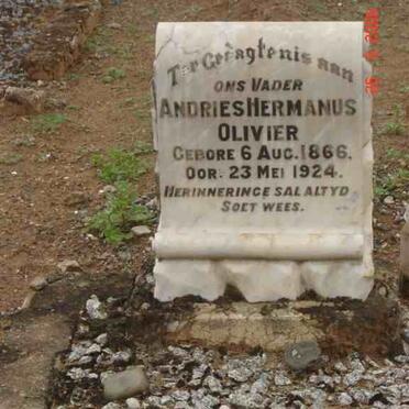 OLIVIER Andries Hermanus 1866-1924