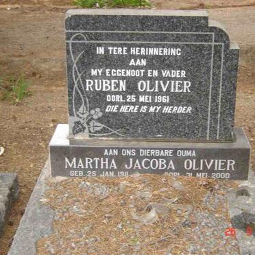OLIVIER Ruben -1961 &amp; Martha Jacoba 1911-2000