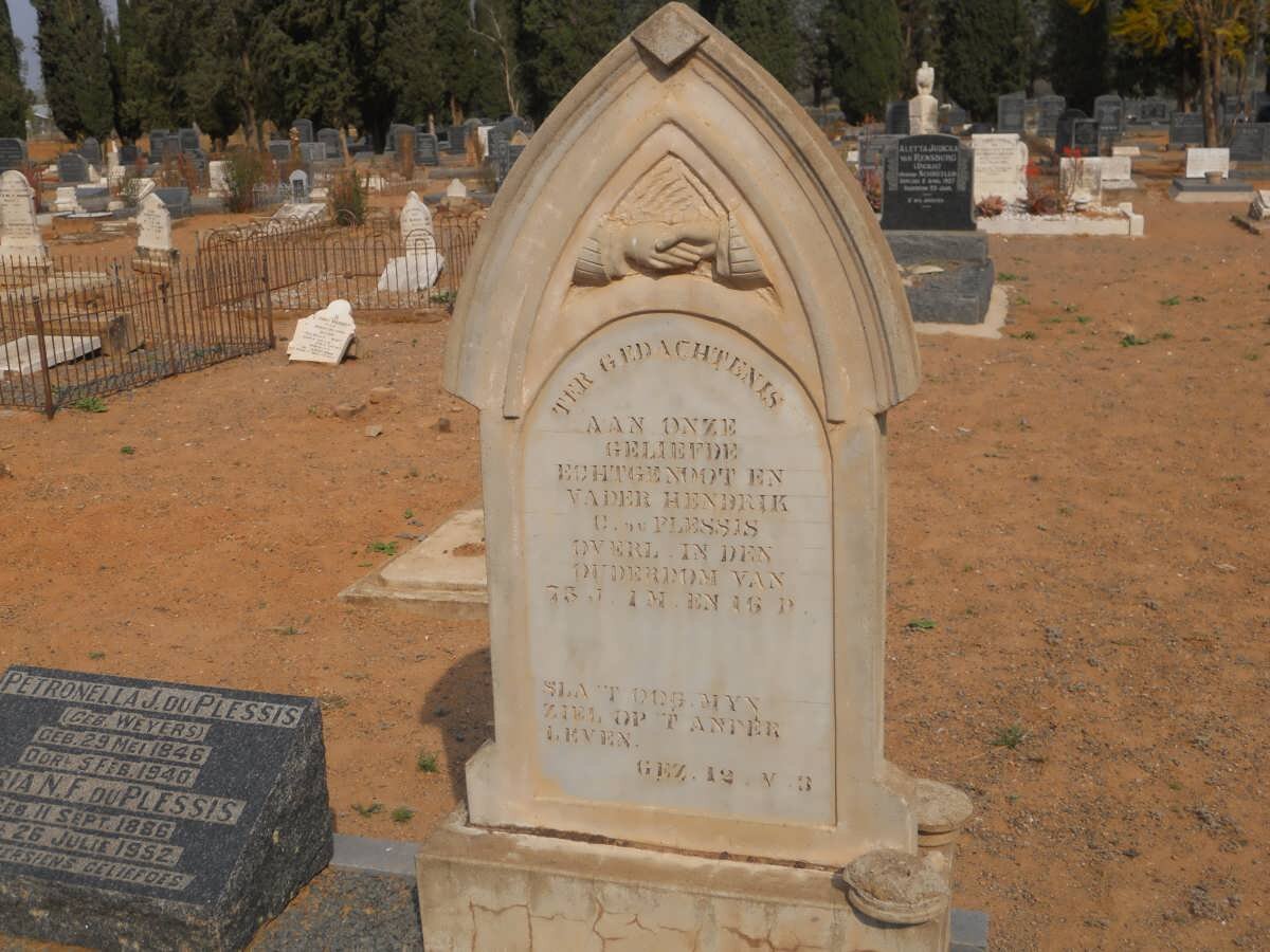 PLESSIS Hendrik C., du 