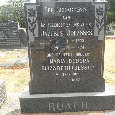 ROACH Jacobus Johannes 1905-1974 &amp; Maria Debora Elizabeth 1905-1997
