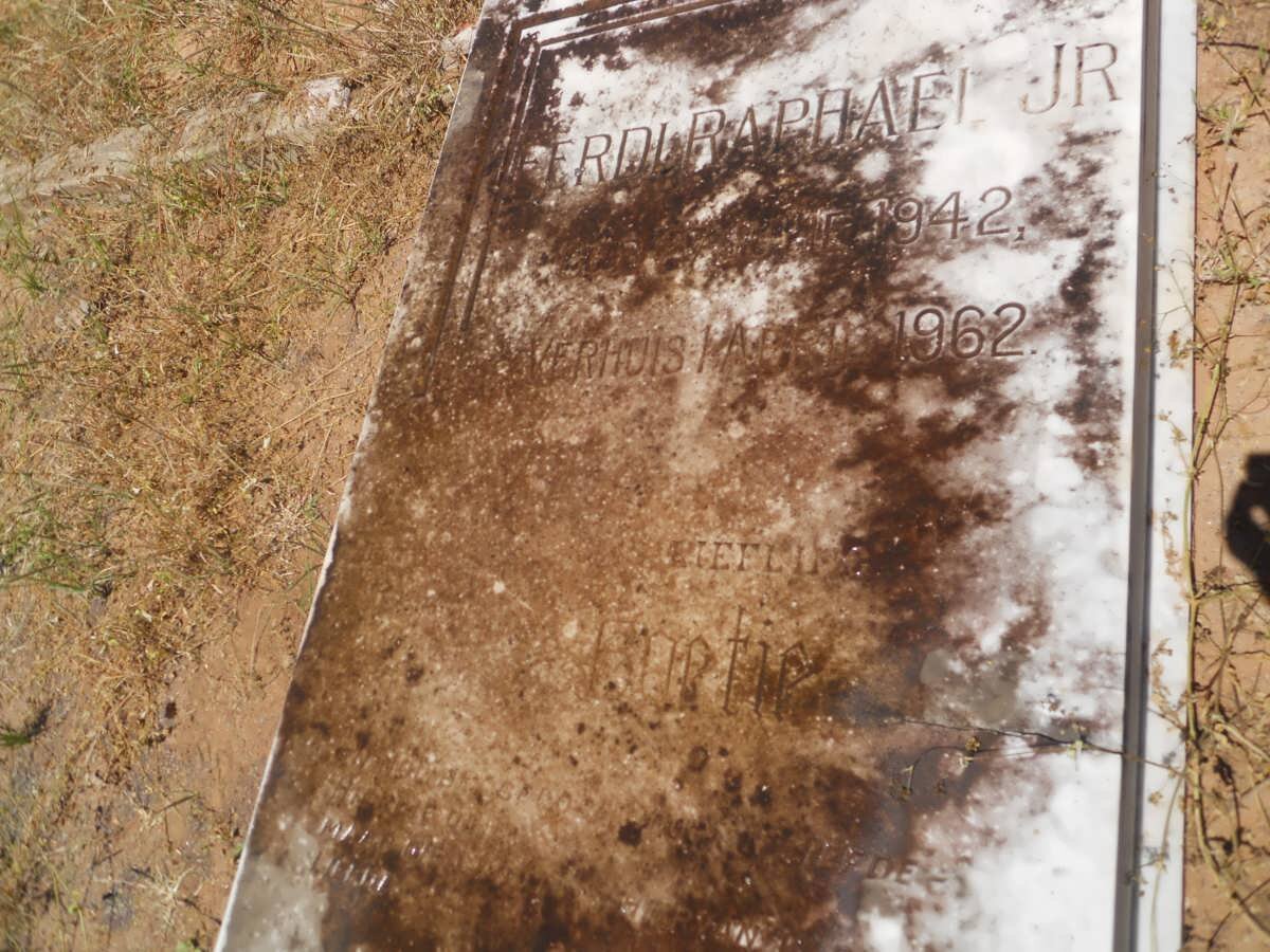RAPHAEL Ferdi Jr. 1942-1962