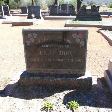 ROUX J.K., le 1923-1966