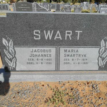 SWART Jacobus Johannes 1901-1981 &amp; Maria Smartryk 1914-1981
