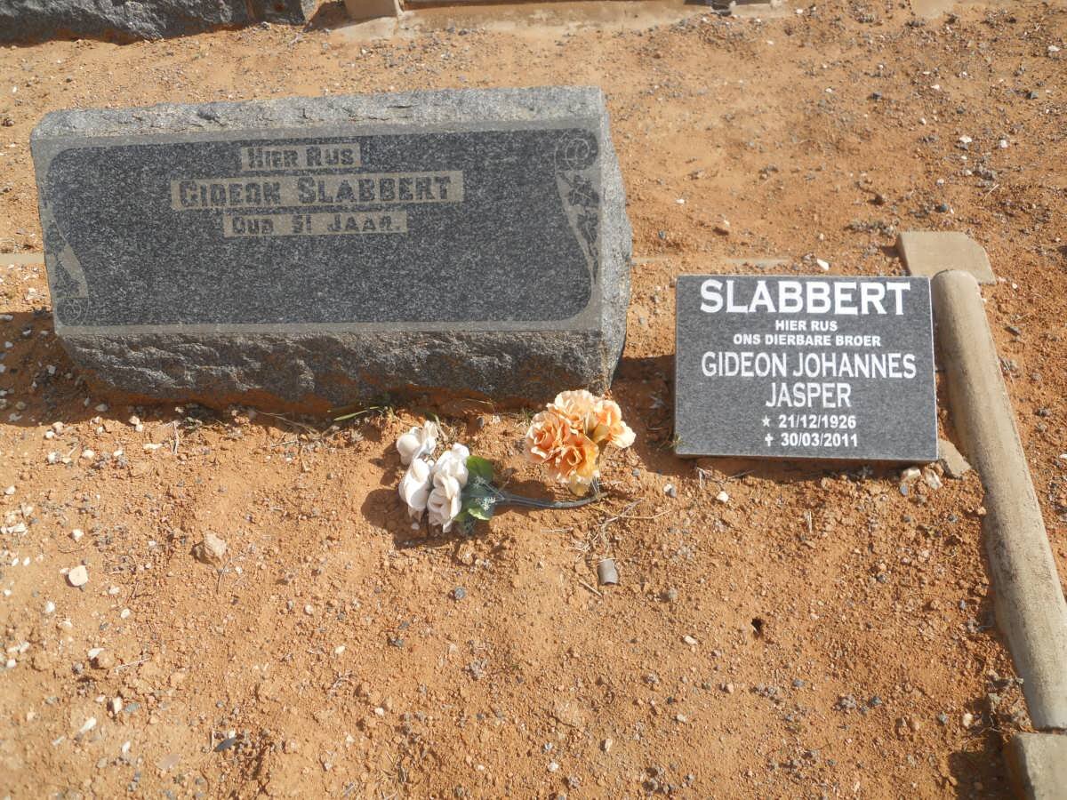 SLABBERT Gideon :: SLABBERT Gideon Johannes Jasper 1926-2011