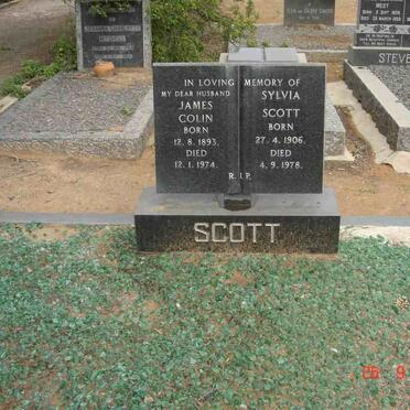 SCOTT James Colin 1893-1974 &amp; Sylvia SCOTT 1906-1978