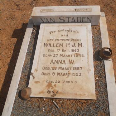 STADEN Willem P.J.M., van 1863-1946 &amp; Anna W. 1867-1953