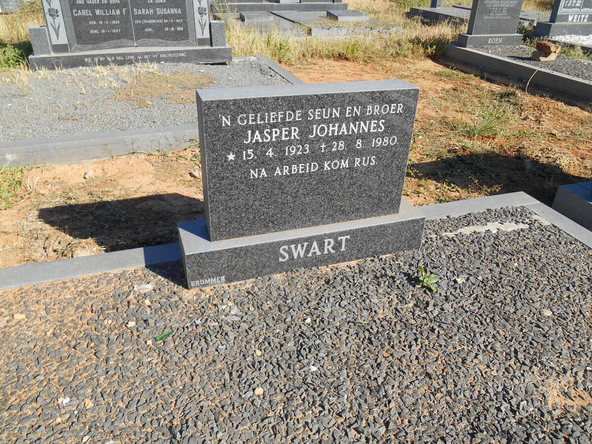 SWART Jasper Johannes 1923-1980