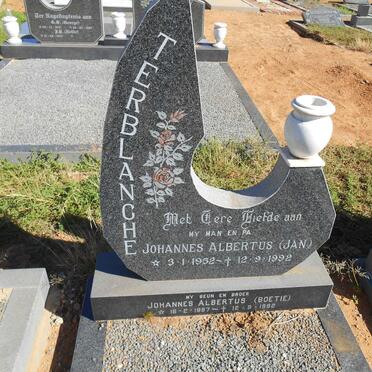 TERBLANCHE Johannes Albertus 1952-1992 :: TERBLANCHE Johannes Albertus 1987-1992