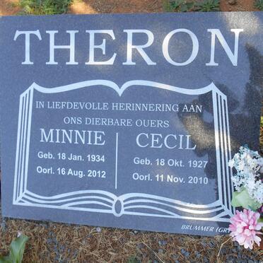 THERON Cecil 1927-2010 &amp; Minnie 1934-2012