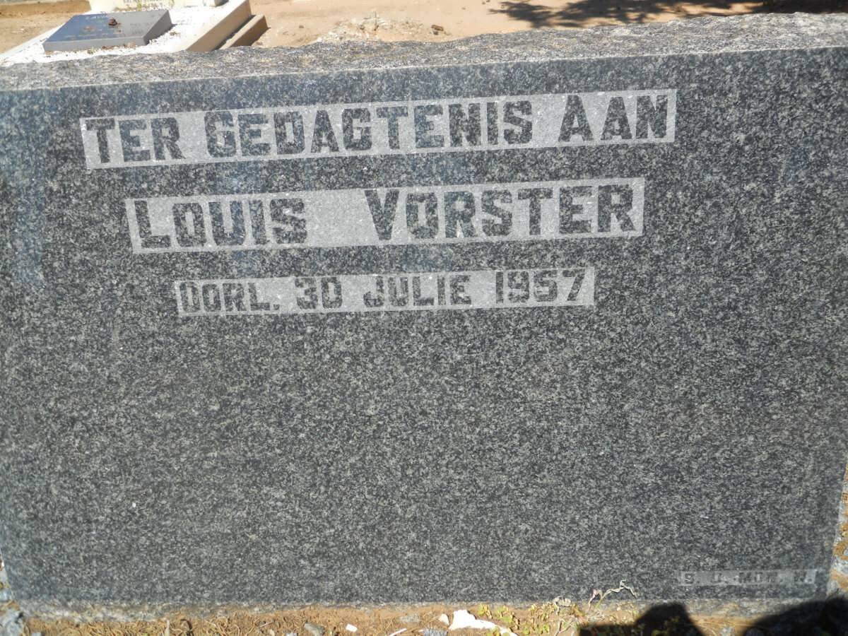 VORSTER Louis -1957