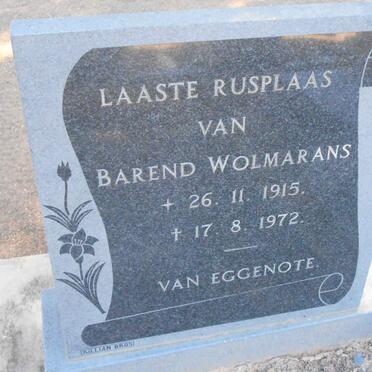 WOLMARANS Barend 1915-1972