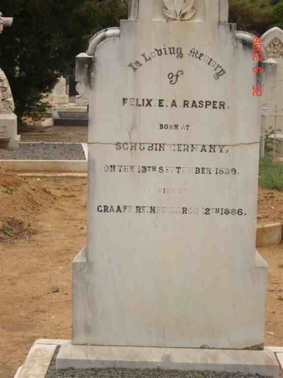 RASPER Felix E.A. 1839-1886