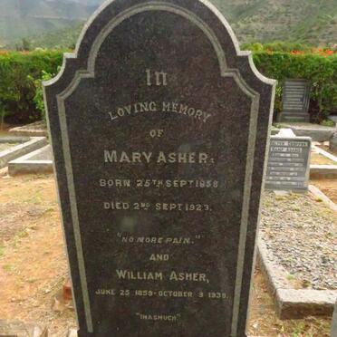 ASHER William 1859-1939 & Mary 1858-1923