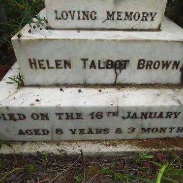BROWN Helen Talbot -1893