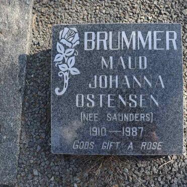 BRUMMER Maud Johanna Ostensen nee SAUNDERS 1910-1987