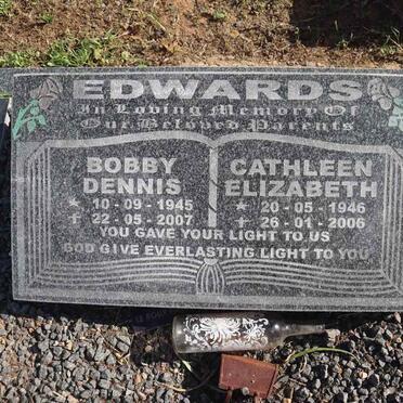 EDWARDS Bobby Dennis 1945-2007 & Cathleen Elizabeth 1946-2006