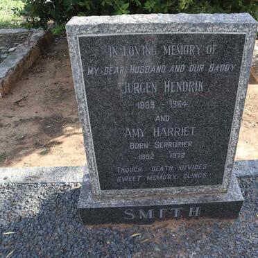 SMITH Jurgen Hendrik 1889-1964 & Amy Harriet SERRURIER 1892-1972