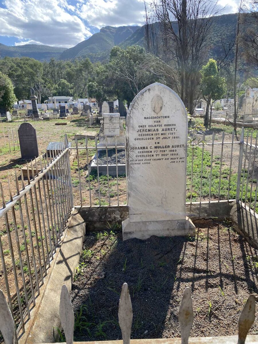 AURET Jeremias 1787-1861 &amp; Johanna C. 1803-1882