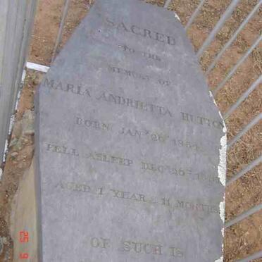 HUTTON Maria Andrietta 1854-1855