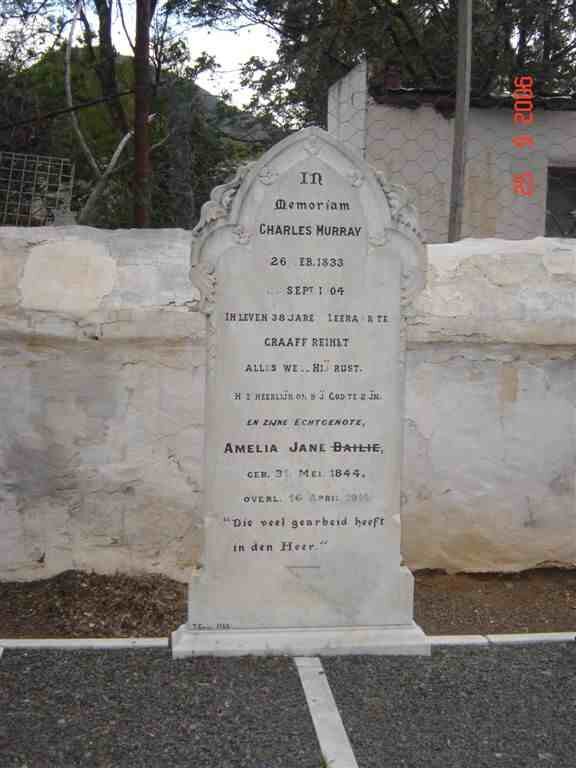 MURRAY Charles 1833-1904 &amp; Amelia Jane BAILIE 1844-1914