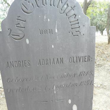 OLIVIER Andries Adriaan 1845-1854