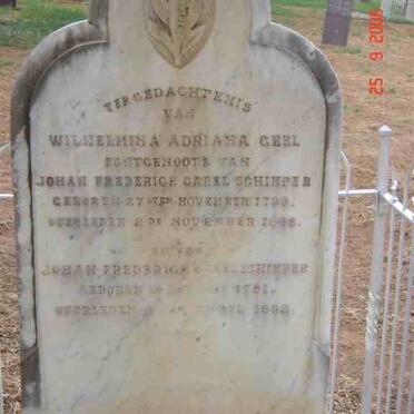 SCHIMPER Johan Frederick Carel 1781-1862 &amp; Wilhelmina Adriana GEEL 1793-1848