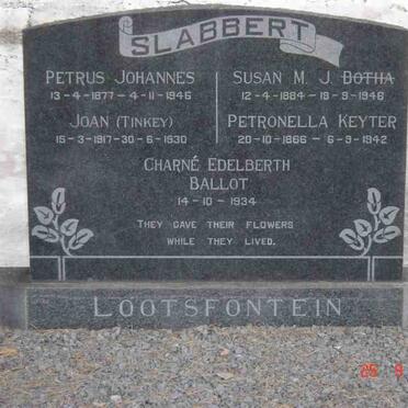 SLABBERT family Gravestone