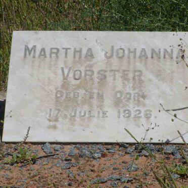 VORSTER Martha Johanna 1926-1926