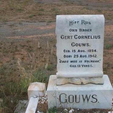 GOUWS Gert Cornelius 1894-1942