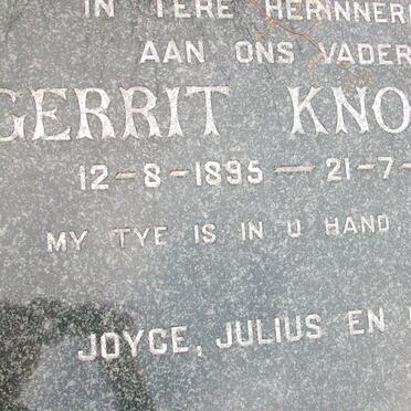 KNOETZE Gerrit 1895-1963