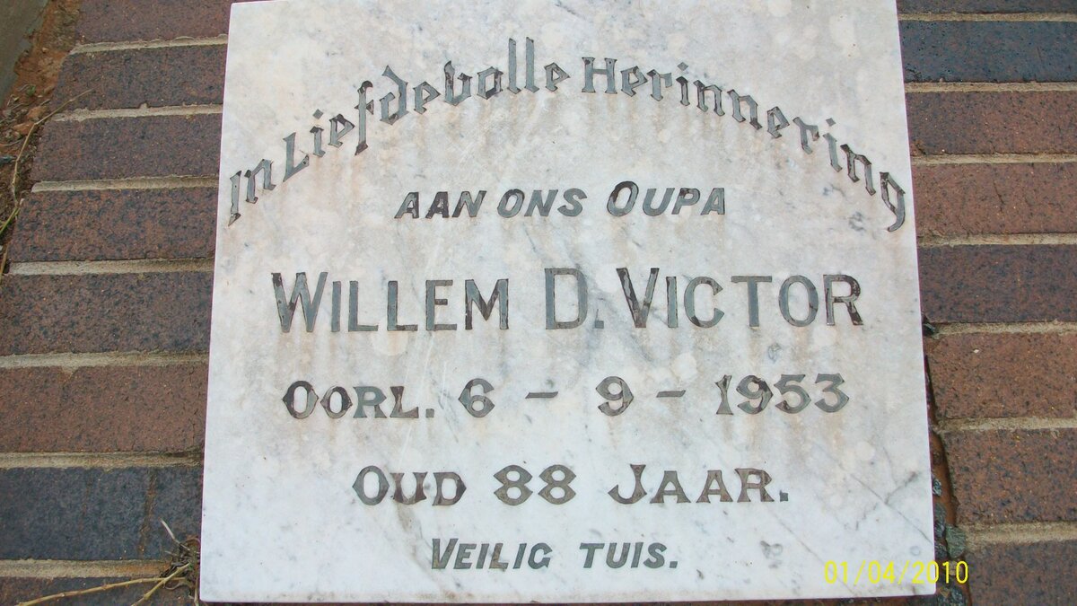 VICTOR Willem D. -1953