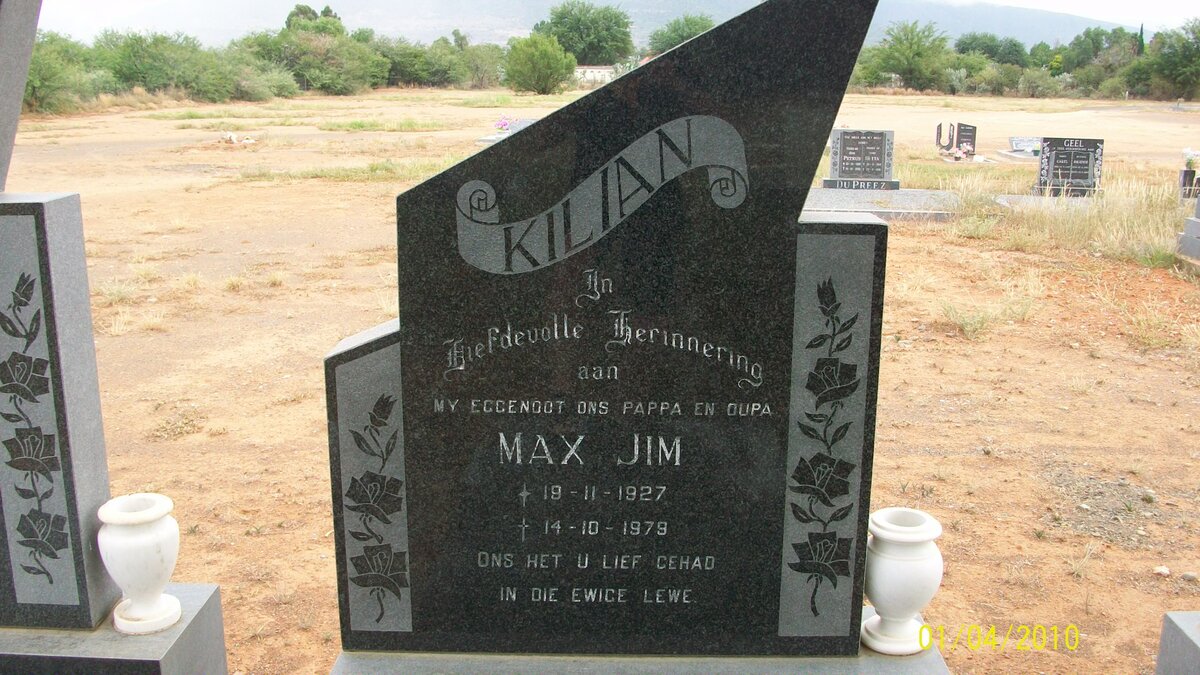 KILIAN Max Jim 1927-1979
