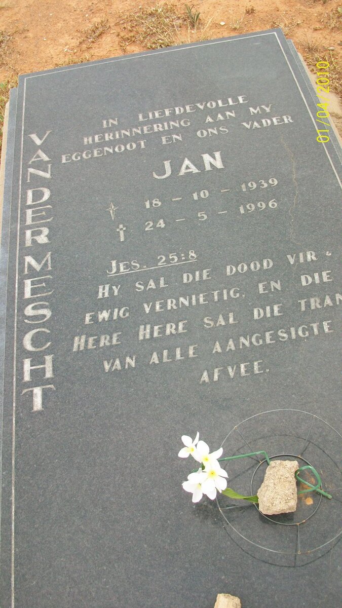 MESCHT Jan, van der 1939-1996