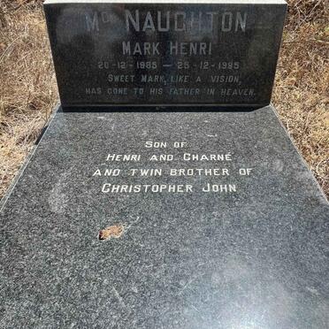 MCNAUGHTON Mark Henri 1985-1985