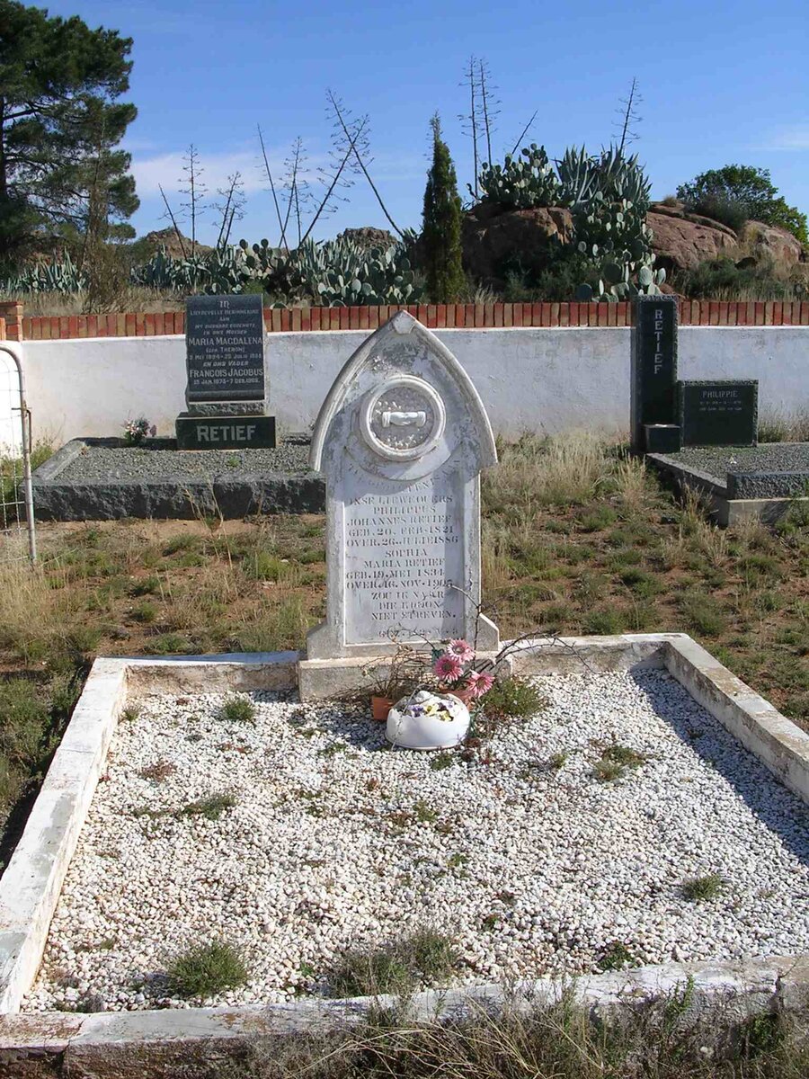 2. The cemetery, looking west