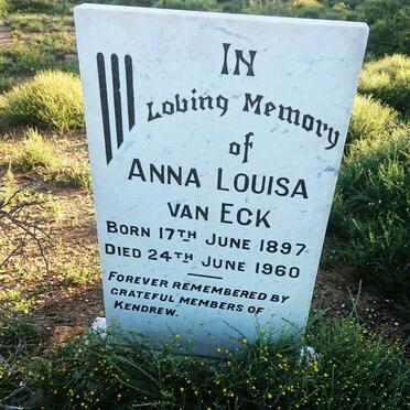 ECK Anna Louisa, van 1897-1960