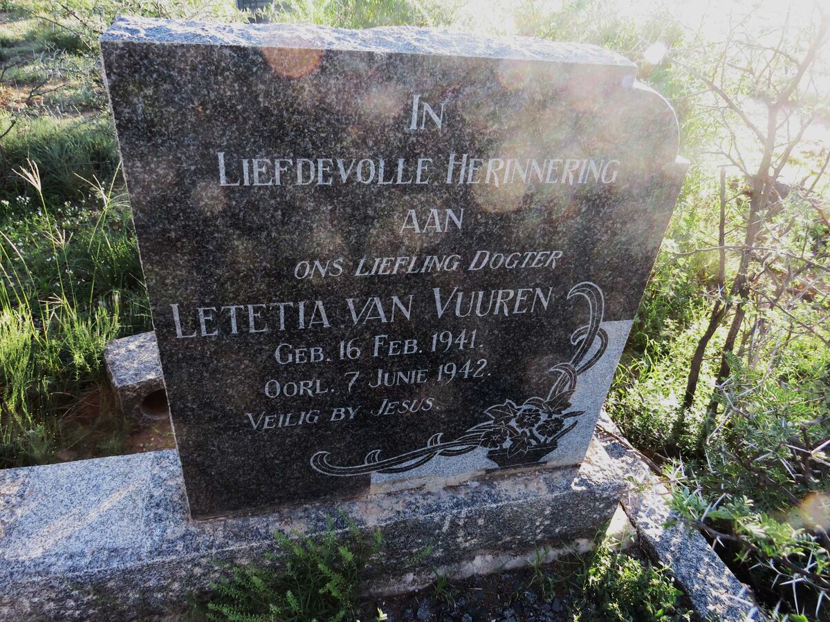 VUUREN Letetia, van 1941-1942