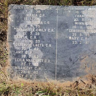 ? Emily Dorgas -1928 :: ? Maria -1930 :: ? Charlotte Emily -1939 :: ? Adele -1939 :: ? Gertrude Laeta -1942 ::  ? Leila Margaret -1943 :: ? Millicent -1942 :: ? Lucy -1943 :: ? Mary Joyce - 1930 :: ? Francesca - 1932 :: ? Minnie -1933 :: ? Gertrude Brigge -1939 :: ? Mary - 1941