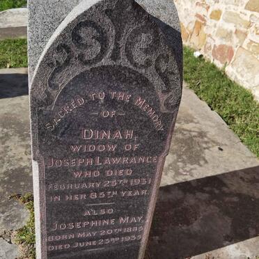 LAWRANCE Dinah -1931 :: LAWRANCE Josephine May 1885-1935