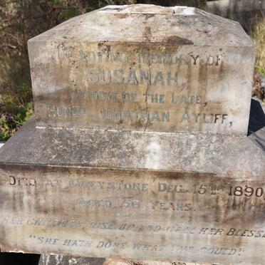 AYLIFF Susanah -1890