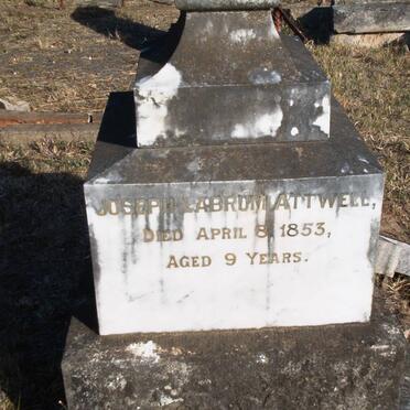 ATTWELL Joseph Labrum -1853