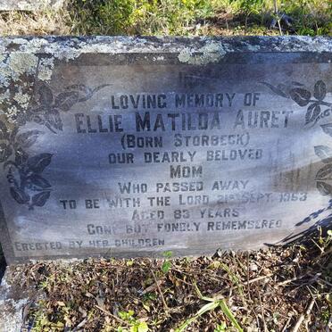 AURET Ellie Matilda nee STORBECK -1963