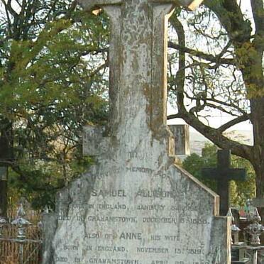 ALLISON Francis 1770-1870 :: ALLISON Samuel 1816-1888 &amp; Annie 1819-1889