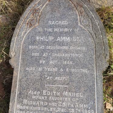 AMM Philip -1888 :: AMM Edith Mabel 1899-1900