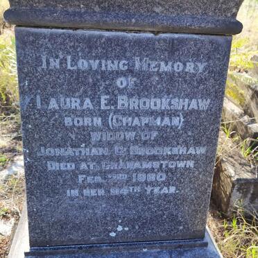 BROOKSHAW Laura nee CHAPMAN -1960