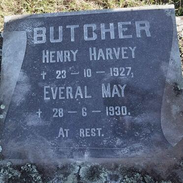 BUTCHER Henry Harvey 1927 &amp; Everal May -1930