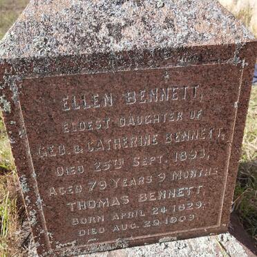 BENNETT Ellen -1893 :: BENNETT Thomas 1829-1909